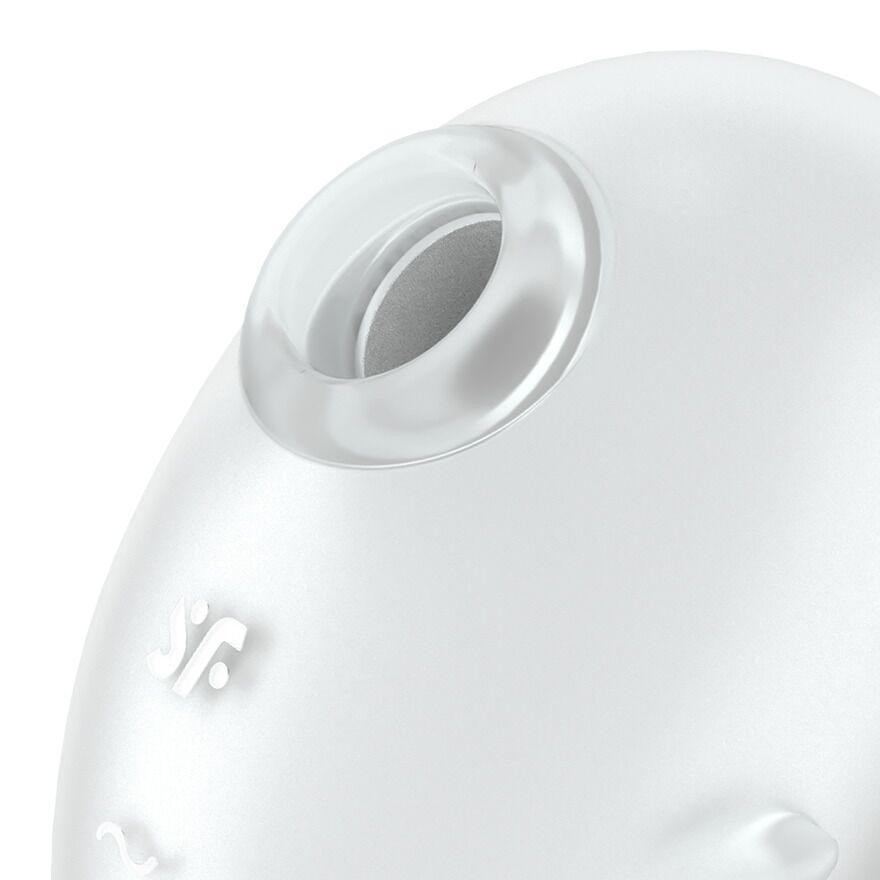 Вакуумный клиторальный стимулятор с вибрацией Satisfyer Cutie Ghost White Sex Aura Киев - изображение 4