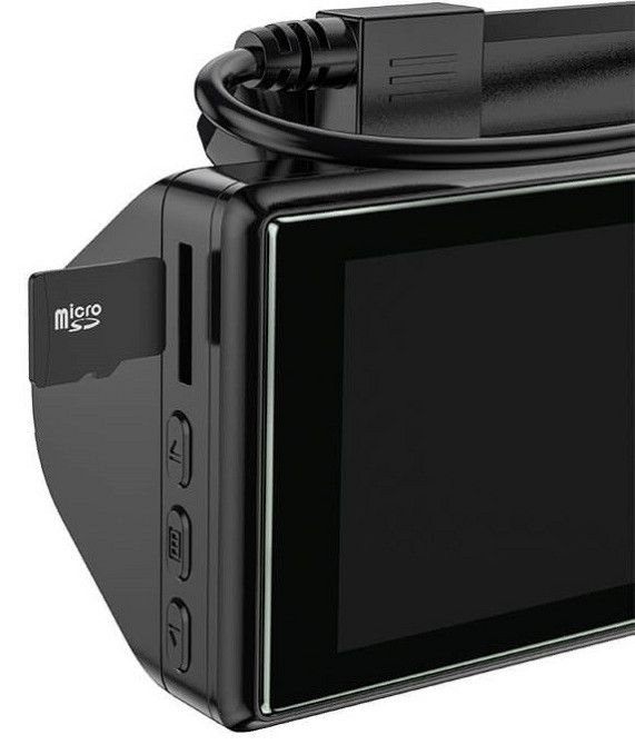 Відеореєстратор HOCO Di07 з двома камерами HD, чорний Вінниця - фото 4