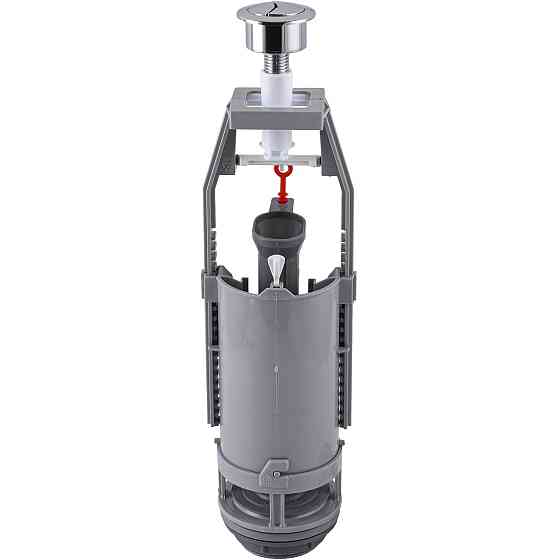 Комплект арматуры для сливного бачка с боковой подачей воды 1/2″, с двумя режимами слива АБк2-01 (000028330) Киев