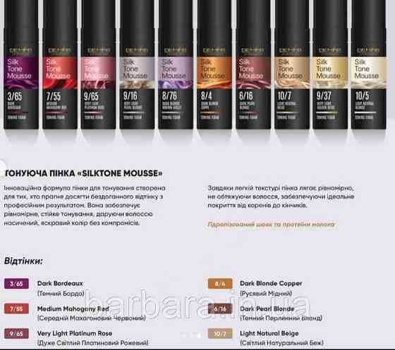 Тонирующая пенка SilkTone Mousse DeMira Professional Киев