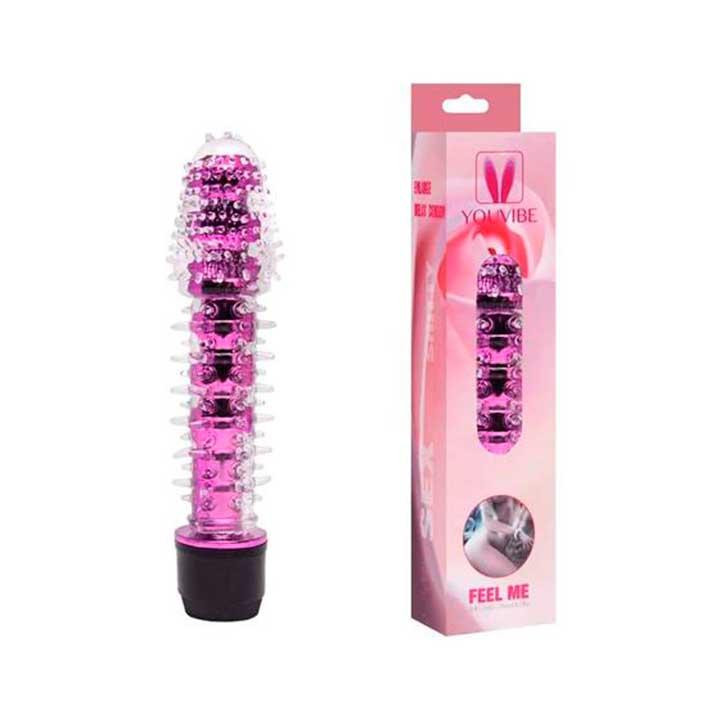 Гелевий вібратор із шипами блакитний Вінниця - фото 8