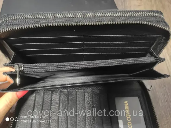 Стильний чоловічий шкіряний клатч на дві блискавки з фактурою під рептилію Marco Coverna 5902C Київ