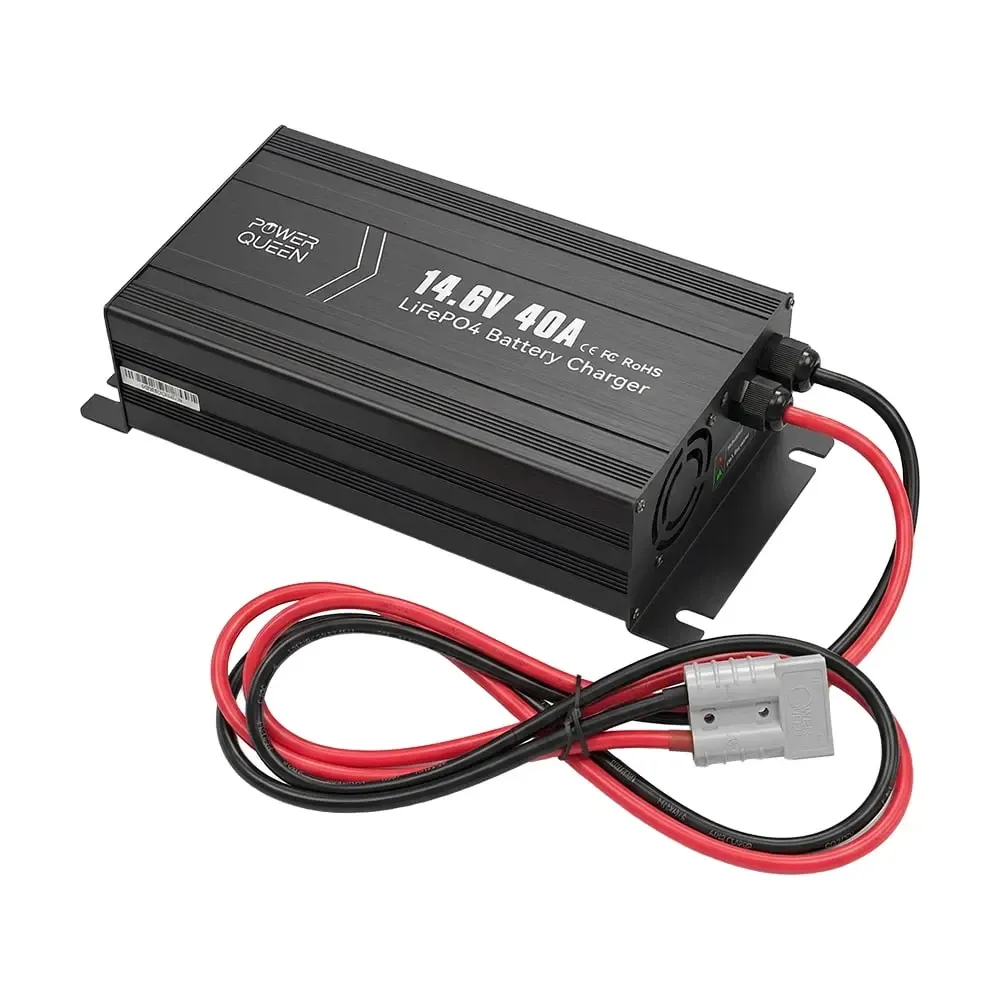 Зарядний пристрій для акумуляторних батарей LiFePO4 14.6V/40A Power Queen P12V40A-BCHA-Y (44-00529) Київ - фото 7