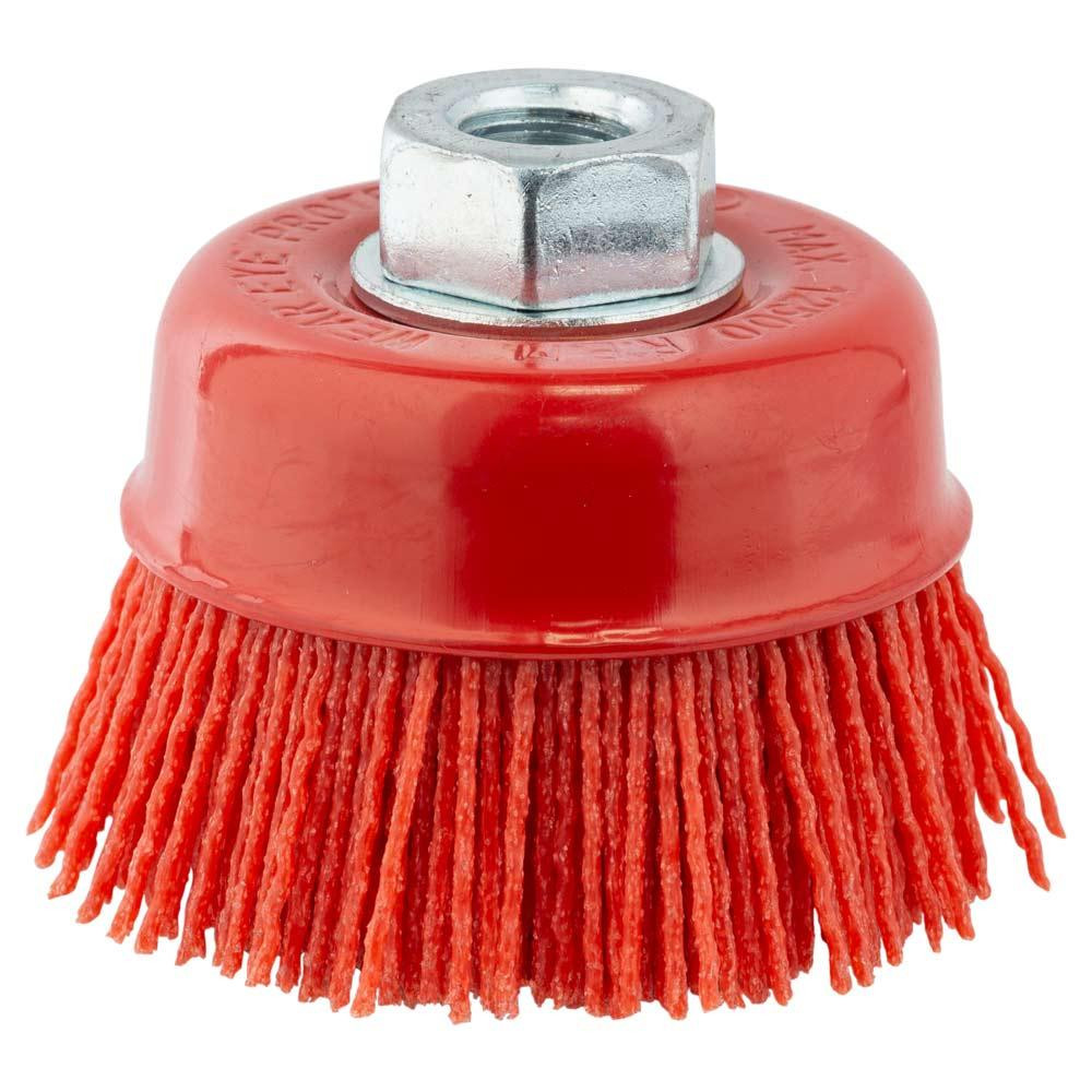 Щетка проволочная чашеобразная Ø75мм М14×2мм (нейлоновая) SIGMA (9014471) Киев - изображение 1