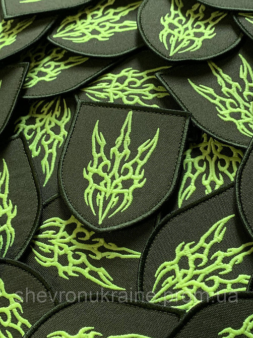 Шеврон что светиться САУРОН (Форма щит. На липучке) Размер 8x7см Киев - изображение 2