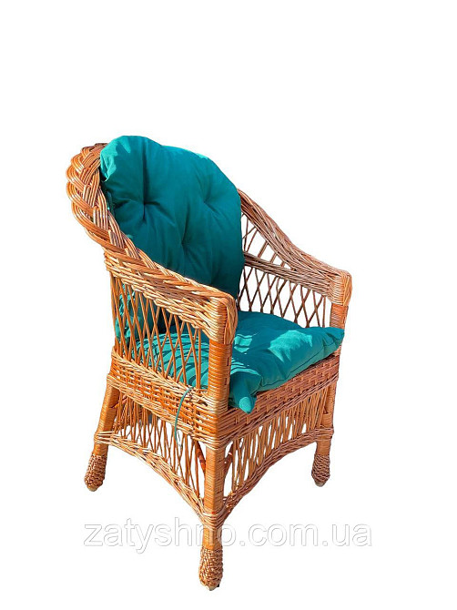Плетеное кресло с подушкой Киев - изображение 6