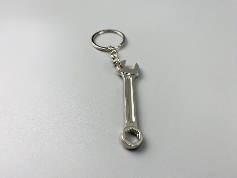 Автомобільний брелок ріжково-накидний ключ, брелок на ключі для водія, брелок металевий на авто ключі Мукачево - фото 2