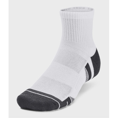 Носки Under Armour 1379510-100 Performance Tech 3 пари Qtr білий XL (196884002138) Винница - изображение 2