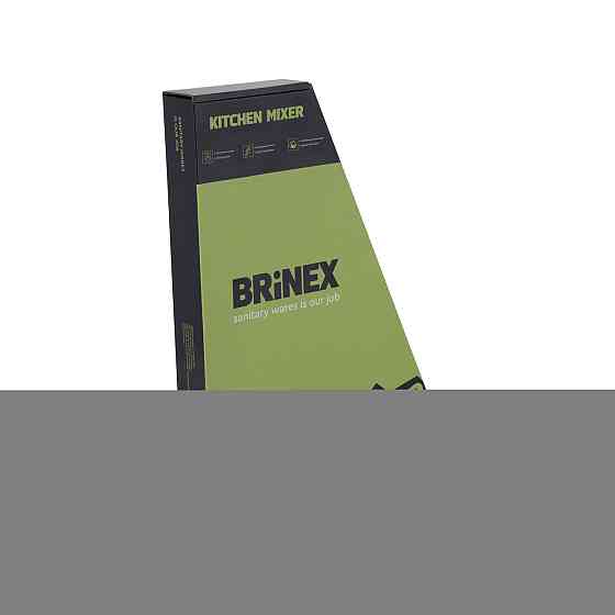 Смеситель для кухни U-образный Brinex Pure 015F U-образный Chrome BRIPUR015FCRM Киев