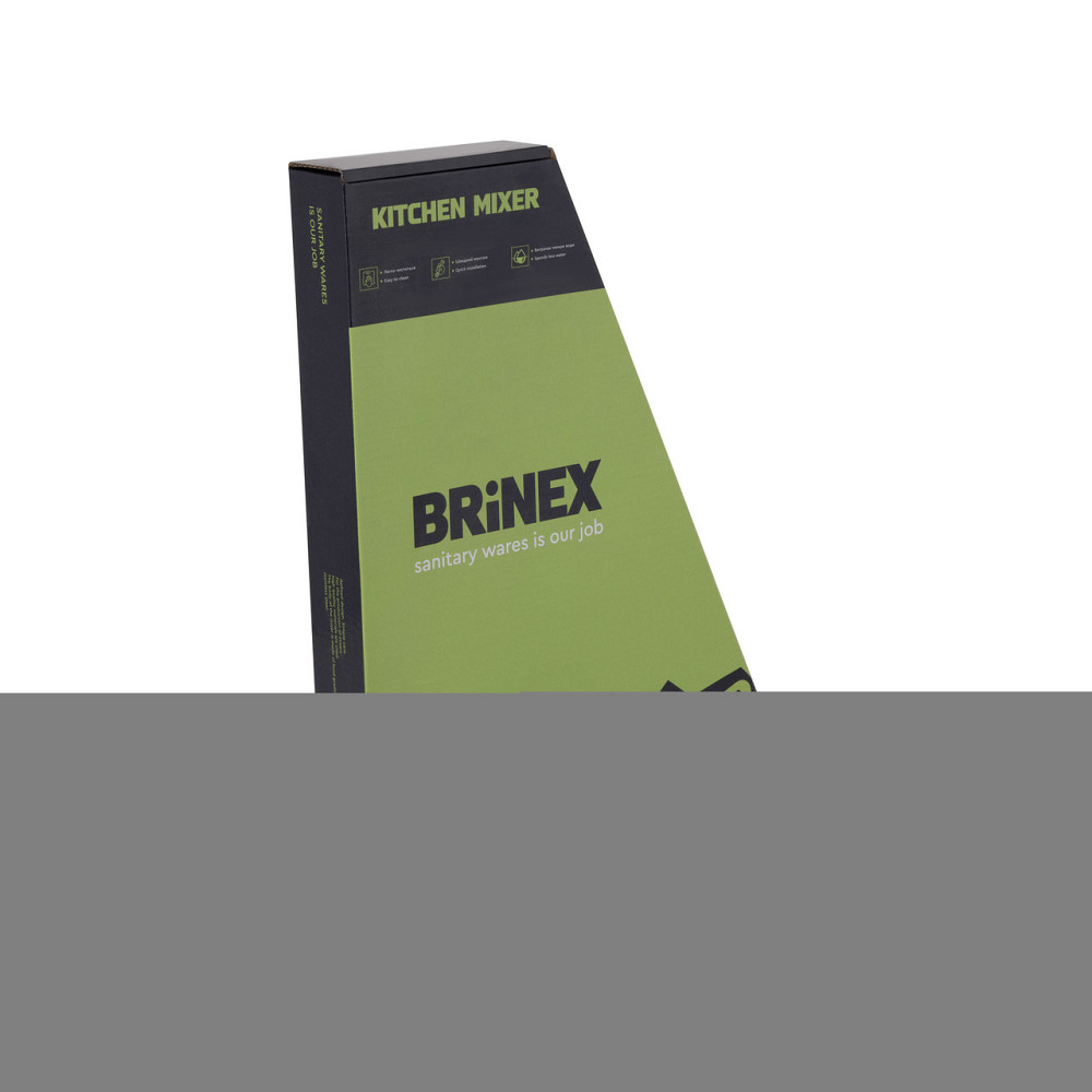 Смеситель для кухни U-образный Brinex Pure 015F U-образный Chrome BRIPUR015FCRM Киев - изображение 6