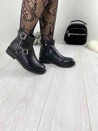 Без бренда Черевики жіночі D and V 2032 чорні (зима, шкіра натуральна) (2262) 40 Коломыя