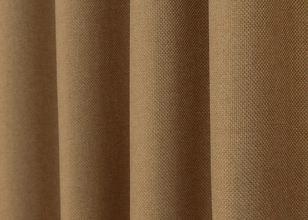 Комплект готовых штор VR-Textil Лен рогожка № 1427ш Карамельный 150х270 см 2 шт (33-0295) Киев - изображение 7