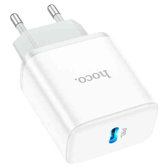 Мережевий зарядний пристрій HOCO C104A Stage single port PD20W charger White Одеса