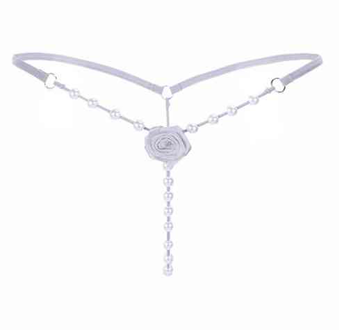 Труси з перлами one size білий Київ