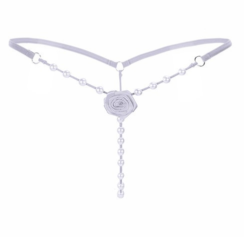 Трусы с жемчугом one size белый Киев - изображение 1