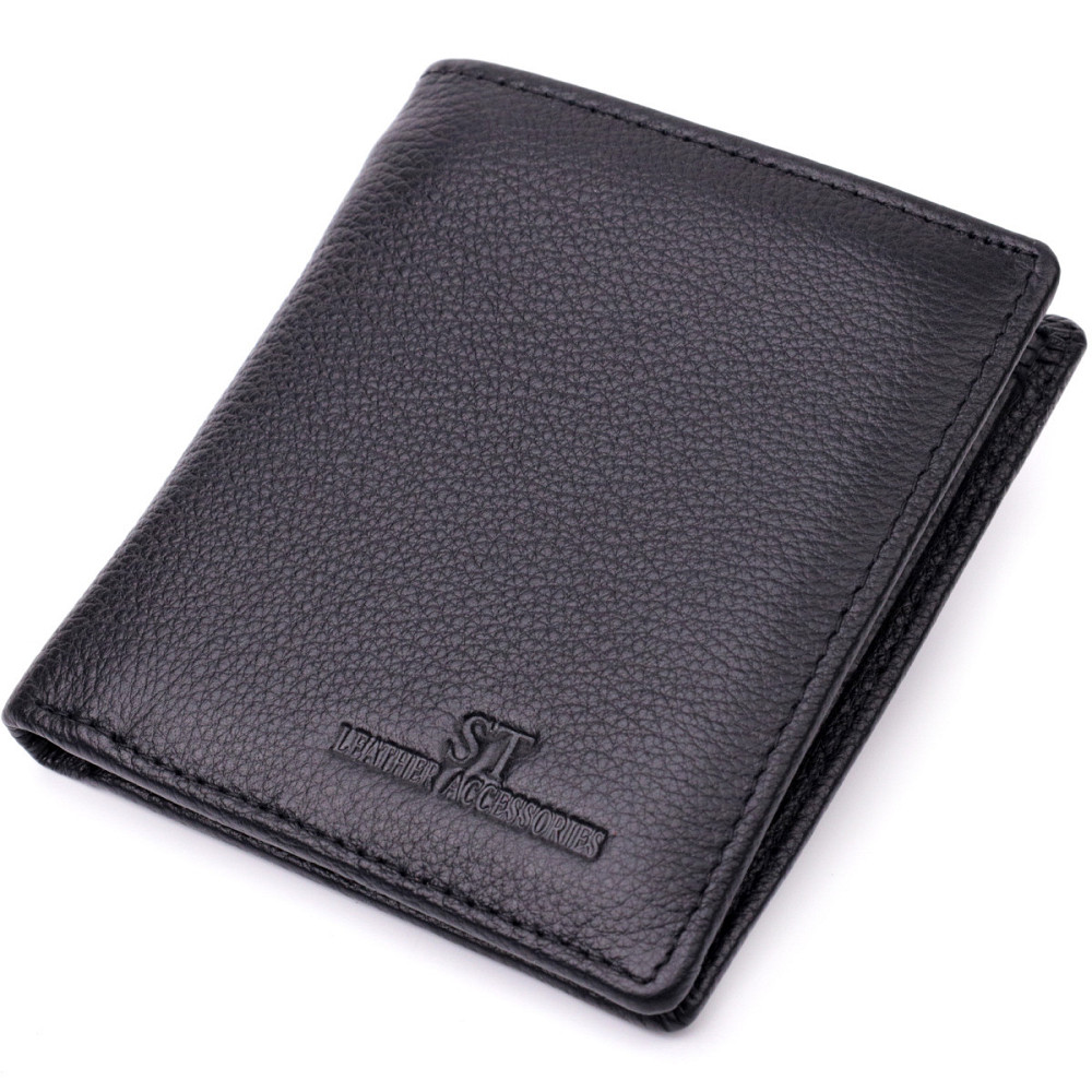 Жіночий шкіряний гаманець, чорний (ST Leather) Київ - фото 19