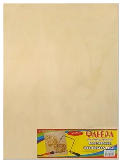 Фанера "Атлас" А3  6мм. для творч, висш.гатун,шлифов. 300*400мм  AS-0707, шт Київ - фото 1