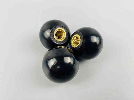 Наконечник важеля універсальний М8, D30 (шар чорний), латунна втулка різь внутрішня М8 Мукачево