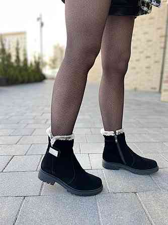 Черевики жіночі D and V 2005/2 чорні (зима, замша натуральна) (2978) лише 36р.та 37р. 37 Коломия