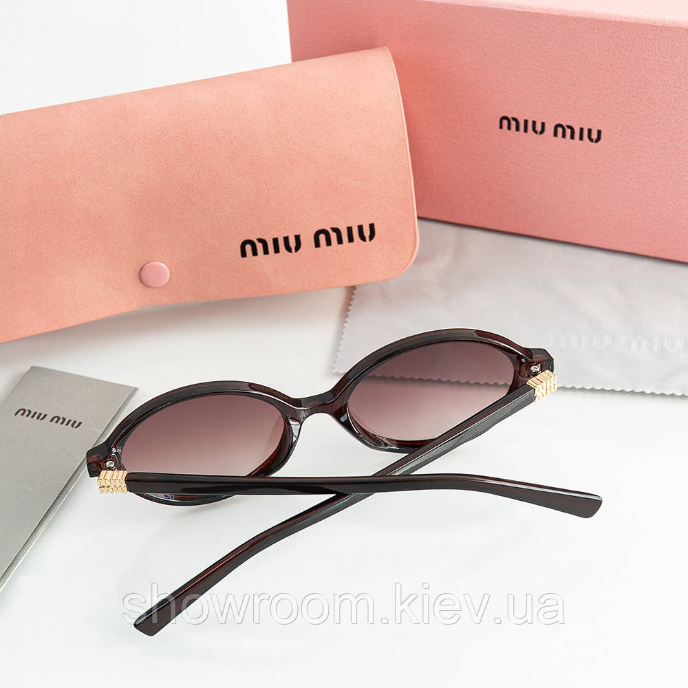 Жіночі сонцезахисні окуляри Miu 2022 brown Київ - фото 4