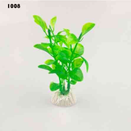 Искусственные растения в аквариум зеленые - длина 10см, пластик Киев