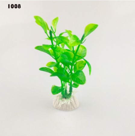 Искусственные растения в аквариум зеленые - длина 10см, пластик Киев - изображение 1