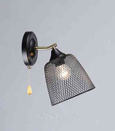 Бра с одним плафоном K2293/1W (Черный+Медь) Киев