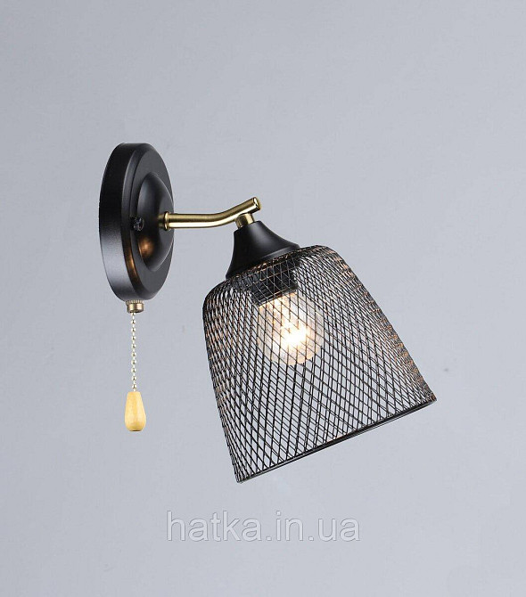 Бра з одним плафоном K2293/1W (Чорний+Мідь) Київ - фото 1