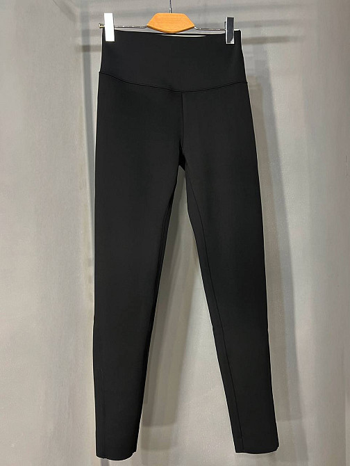 Лосины женские Kenalin W-14 утепленные корректирующие с широким поясом на меху с мембран вставками черные, черный, 3XL Киев - изображение 20