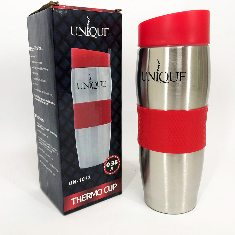 Термокухоль UNIQUE UN-1072 з нержавіючої сталі з індикатором температури, 380 мл, стильний дизайн Одеса - фото 3