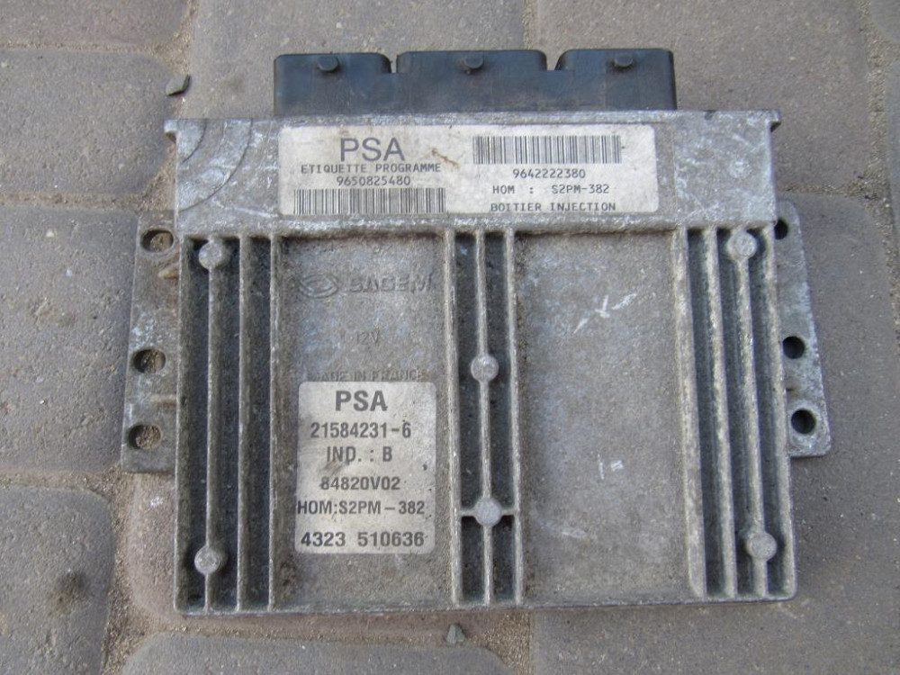 Блок керування двигуном Citroen Berlingo 1.4 бензин 8V 1996-2008 (9650825480) Ковель - фото 1