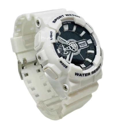 Наручний тактичний годинник Skmei 1688 (Чорно-білий) Київ