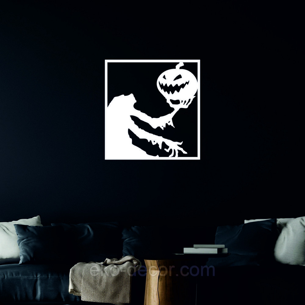 Декоративне настінне Панно «Сілует із гарбузом», Декор на стіну 50*47 см, Білий Київ - фото 3