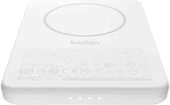 Універсальна мобільна батарея Belkin Power Bank Slim Magnetic 5000 mAh 15 W White (BPD010HQWH) ( 14292 ) Харків