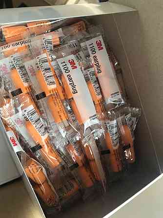 Беруши 3M 1100 противошумные одноразовые 29дБ упаковка 100 пар затычки в уши от шума Киев