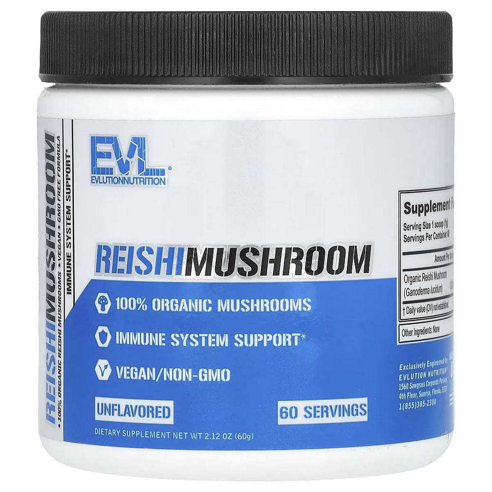 Екстракт гриба рейші Evlution Nutrition Reishi Mushroom 60 g Луцьк - фото 1