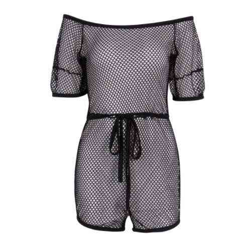 Накидка комбинезон сетка для пляжа черный Киев