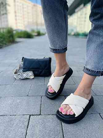 teona Шльопанці жіночі TEONA 265 бежеві (літо, шкіра натуральна) (5248) 39 Коломия