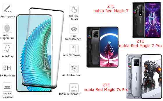 Захисне скло HyperGlass Pro для ZTE nubia Red Magic 7, 7 Pro, 7s Pro – максимальна чутливість та захист Київ
