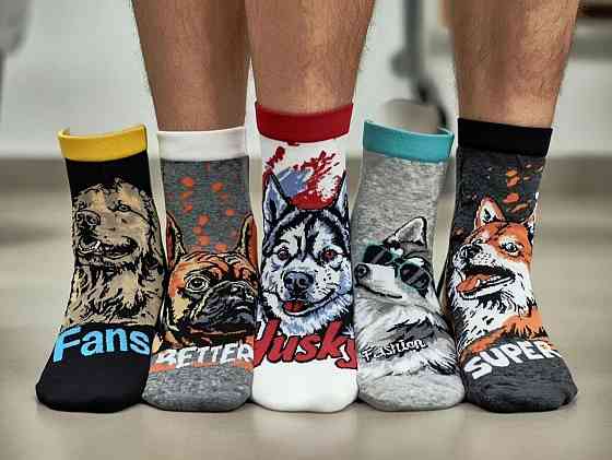 Носки в наборе из 5шт. Яркие мужские носки с приколами. Coalo socks. Размер 36-41 Киев