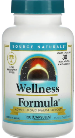 Витамины для иммунитета Source Naturals Wellness Formula 120 капс Киев