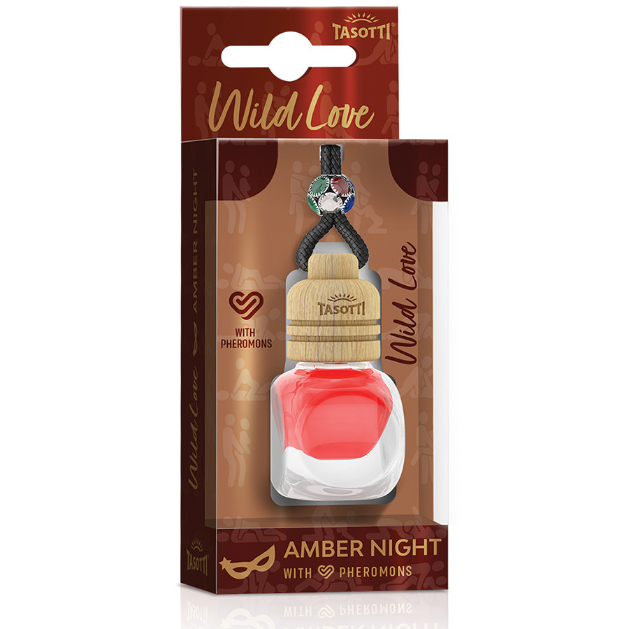 Ароматизатор для авто з феромонами пробка "Wild Love" Amber Night (Бурштинова ніч) 7мл Tasotti Київ - фото 1