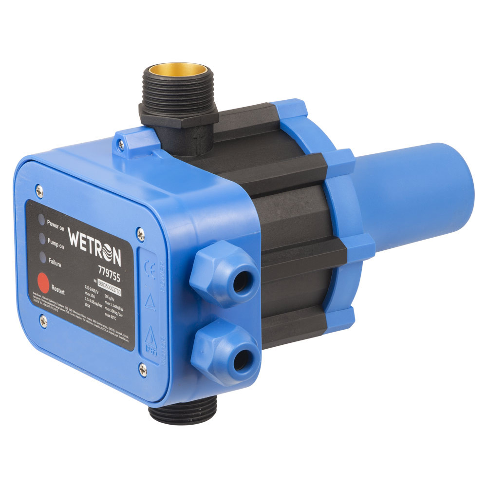 Wetron Контроллер давления электронный 1.1кВт Ø1" + рег давл вкл 1.5-3.0 bar WETRON DSK-8.1 (77 Київ - фото 1