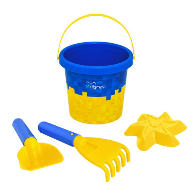 Іграшка для піску Tigres Український піксель 4 елемента з термонаклейкою (39949) Вінниця - фото 1