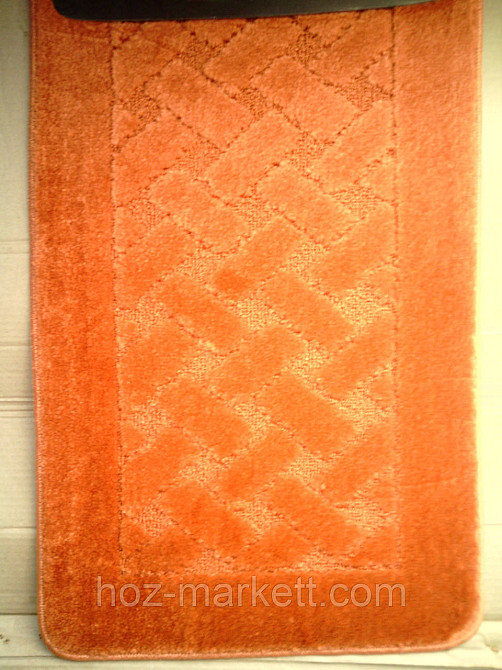 Коврик для ванной комнаты оранжевый производство Турция Харьков - изображение 1