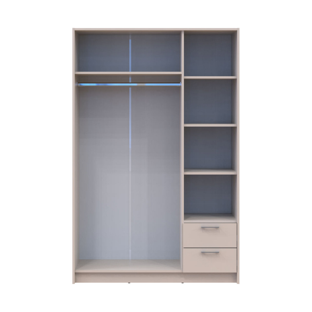 Шкаф для одежды Doros Ронди Кашемир 3 ДСП 121х52х195 (80738472) (DRS-012185) Львов - изображение 3
