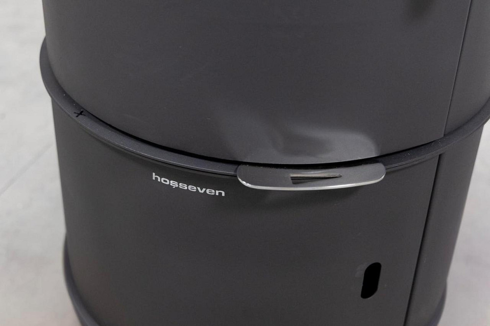 Печь-камин на дровах Hosseven Oscar 9,6 кВт стальная буржуйка с шамотной топкой панорамное стекло верхний дымоход Тернополь - изображение 9