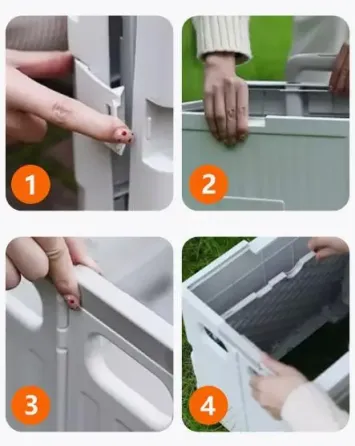 Тележка с ручкой,складная корзина, 8 колёс YN8823 Коломия