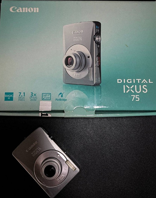Canon IXUS 75 компактний цифровий фотоапарат тонкий сріблястий. Харків - фото 7