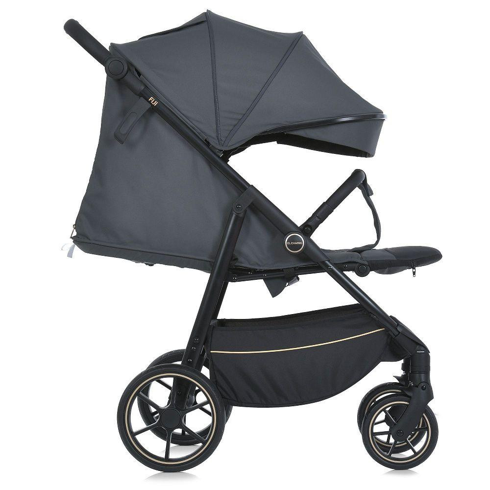 Коляска дитяча EL CAMINO FIJI Gray Matt прогулянкова з чохлом та москітною сіткою Сірий (ME 1113-2) Чернигов - изображение 4